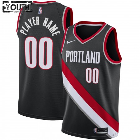 Portland Trail Blazers Custom Nike 2020-2021 Icon Edition Lasten Pelipaidat Swingman